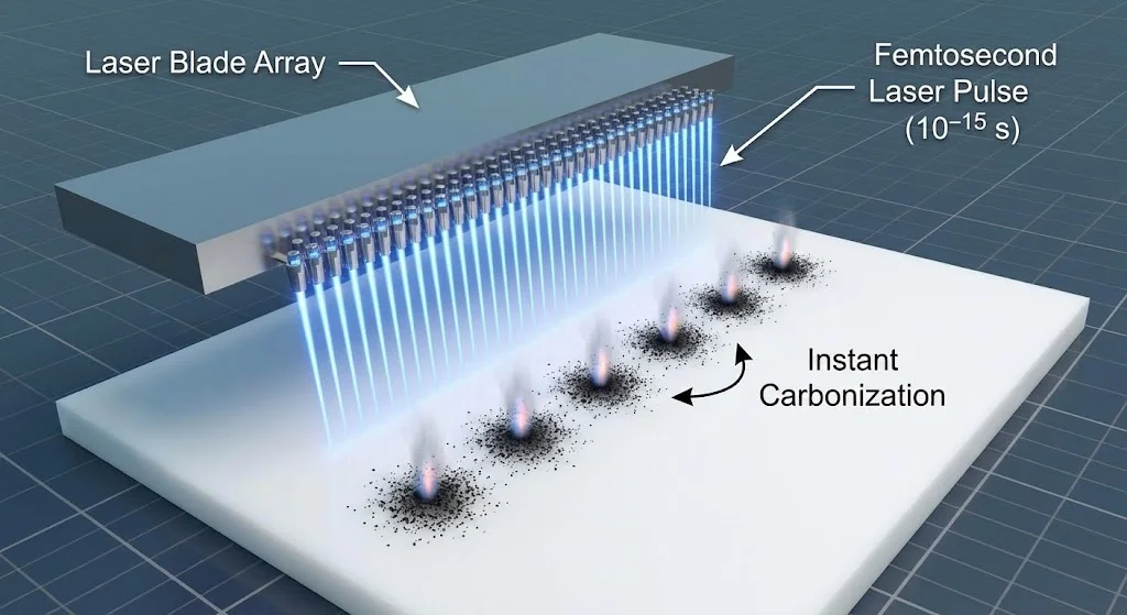Femtosecond Laser Ablation Diagram